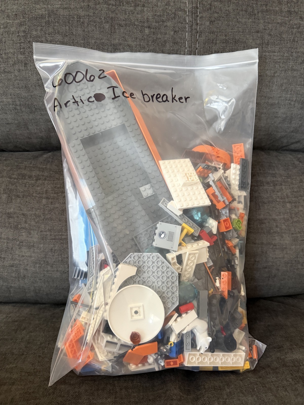 LEGO CITY: Arctic Icebreaker (60062), 99% Complete, Original Instructions,No Box