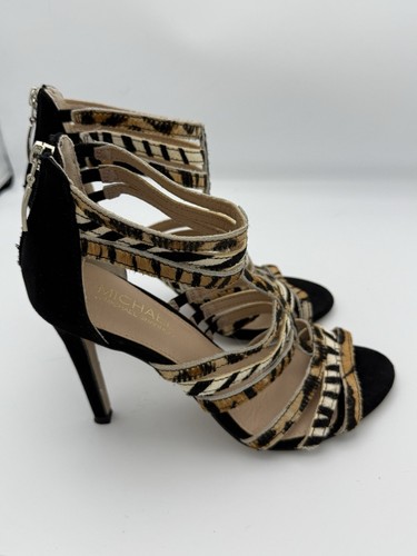Michael By Michael Shannon Women's Nicki Leopard High Heels Dress Shoes 8 1460F - Picture 6 of 12