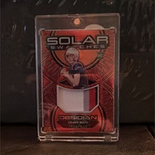 Panini 2024 Obsidian Solar Swatches SS-DME Maye Patriots Red /75 Football Card