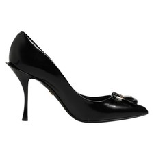 DOLCE & GABBANA Shoes Black Bag Embellished Heels Pumps EU36 / US5.5 RRP 1200usd