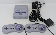 SNES Classic Mini Console w/ extra games 2 Controllers - Tested Working