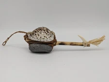 Rare Vintage Hawaiian Traditional Octopus Lure 14 1/4" Cowrie Fishing