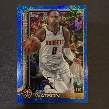 2025-26 Topps basketball #106 Peyton Watson /150 Blue Sandglitter foil 