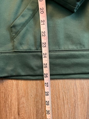 Majestic Therma Base Green Bay Packers Hooded Sweatshirt Size M Green - Picture 2 of 6