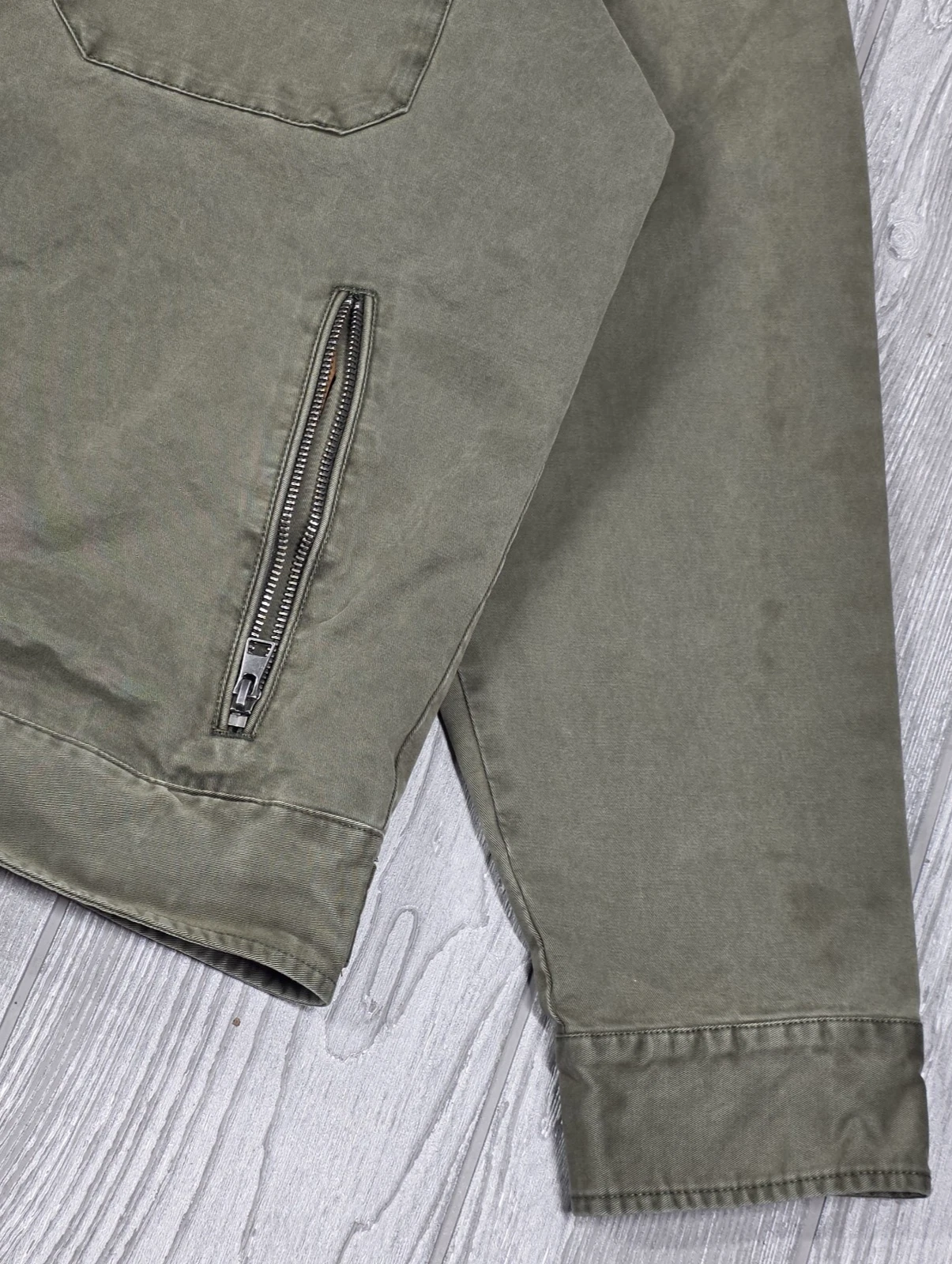 Carbon 2 Cobalt Mens XL Olive Green Canvas Cotton Field Jacket Military Utility - product detail image 8