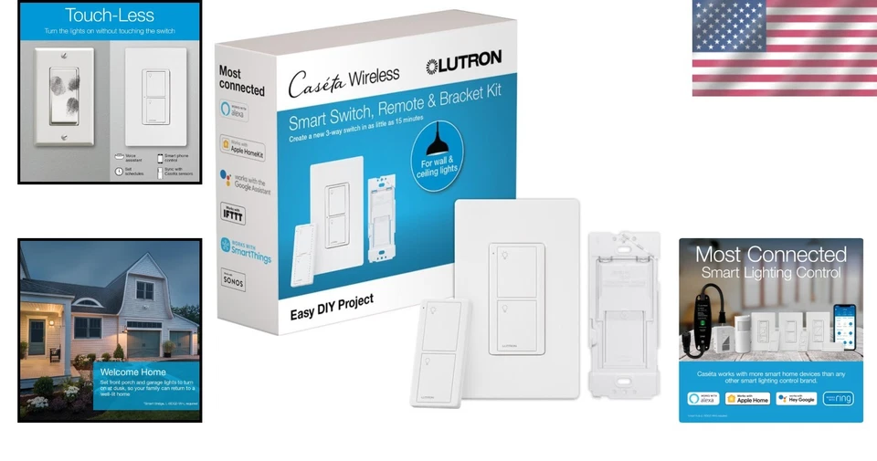 3-Way Caseta Smart Switch Kit with Pico Remote: Smart Lighting Control Solutions - Image 2 of 4