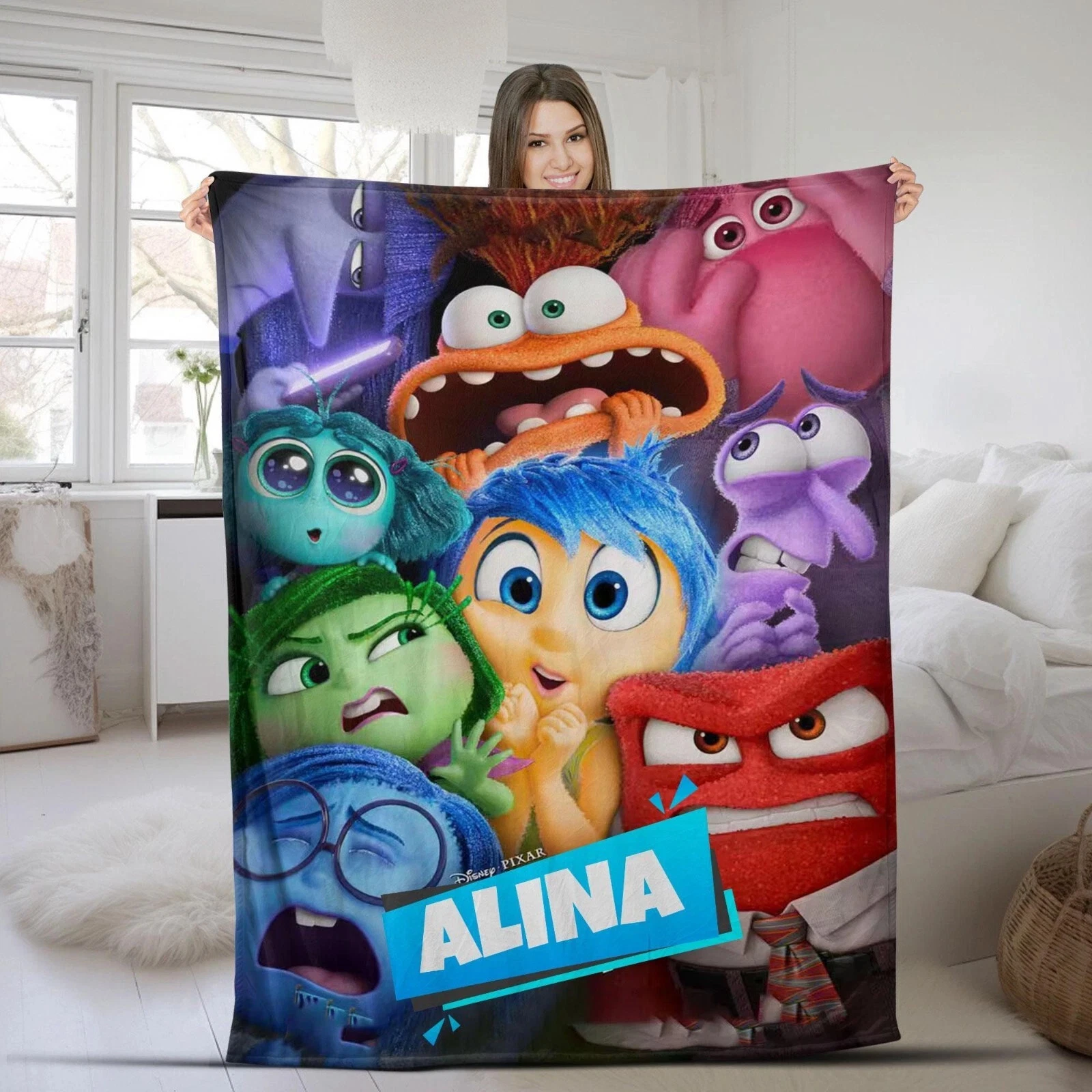 Personalized Inside Out Blanket Gift, Blanket Home Decoration Fleece Blanket