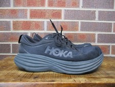 Hoka One One Bondi 8 Mens Triple Black 1123202 BBLC Running Shoes Size 10 D