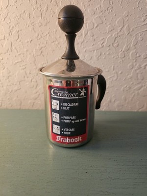 Vintage New/Old Stock Frabosk Italian Stainless Steel Milk Frother-Excellent