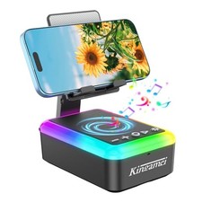Gift for Women Men 3-in-1 Bluetooth Speaker, Cell Phone Stand Portable