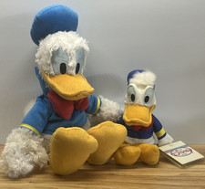Donald Duck Plush Lot Of 2 Classic Outfit Disney Parks Store Stuffed Animal