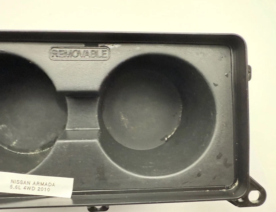 Portavasos consola central delantera extraíble negro OEM 08-15 Nissan Armada Titan Foto 4 de 4