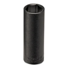 Wright Tool 33624 3/8Inch Drive 12 Point Deep Black Industrial Socket 3/4Inch