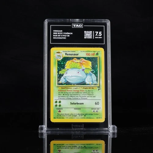 Venusaur 018/130 Base Set 2 Holo- Vintage TAG 7.5