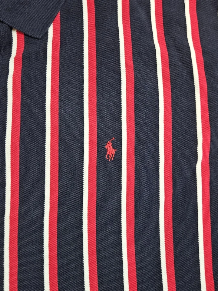 Vintage Polo by Ralph Lauren Striped Polo Shirt Size 3XL Tall - Image 3 of 4