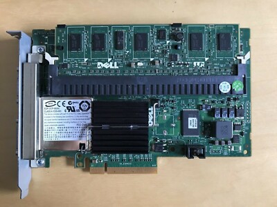 Dell PERC6/E SAS Raid Controller J155F / 0J155F + Bbu 0KR174 512MB Pci-E