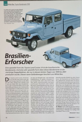 Toyota Bandeirante  in 1-43 von White Box...ein Modellbericht  #1711c