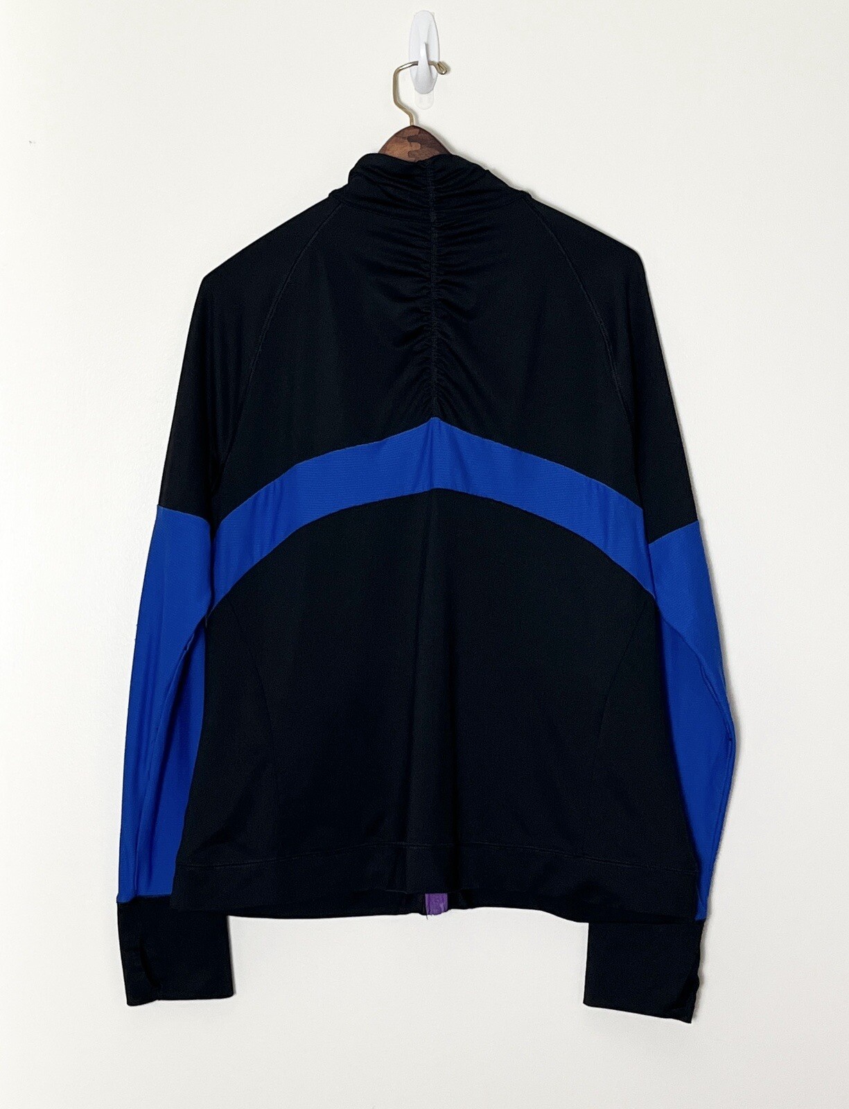 Giacca Fila Track donna 2X nero blu full zip vintage anni 90 tempo libero atletica hip hop