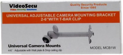 Paquete versátil de 2 soportes metálicos para CCTV - inclinación de 90° y rotación de 360° para seguridad en el hogar - Imagen 4 de 9