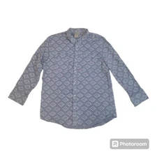 Scandia Woods Native Western Cowboy Pearl Snap Button Up Mens Shirt XL