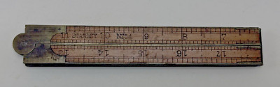 Vintage Stanley No 54 Brass And Boxwood Four Fold Ruler | eBay