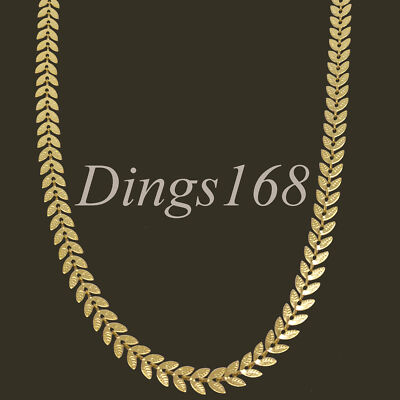 Genuine 18K Gold Filled Hypoallergenic Fish Tail Chain Necklace 16''-24'' * 5.5mm