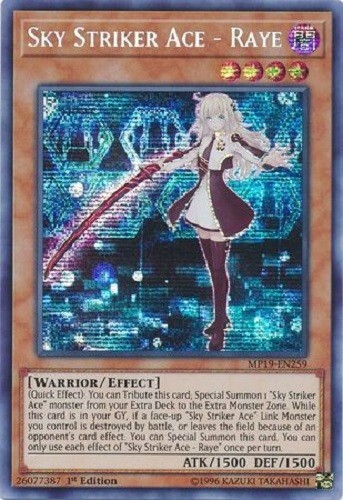 SKY STRIKER ACE -RAYE * 1ST EDITION PRISMATIC SECRET MP19-EN259