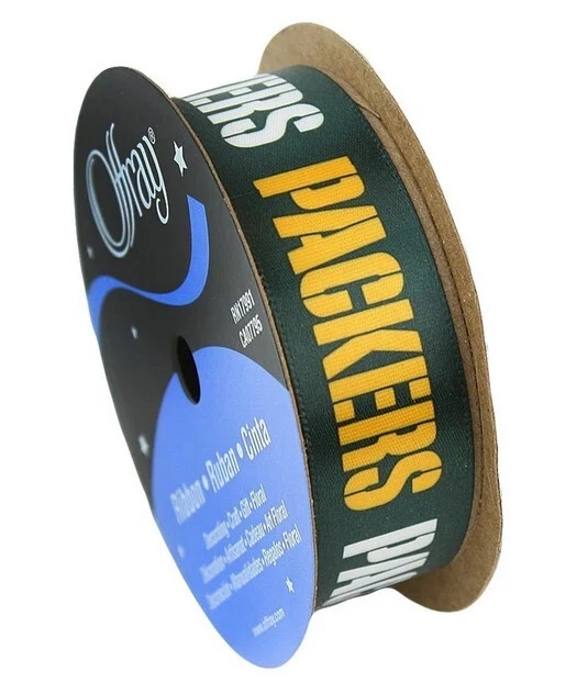 Green Bay Packers Ribbon - Licensed By Offray - Made In USA - Image 2 of 4