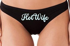 Knaughty Knickers HotWife Life Shared Lifestyle Hot Wife Black Thong Underwear