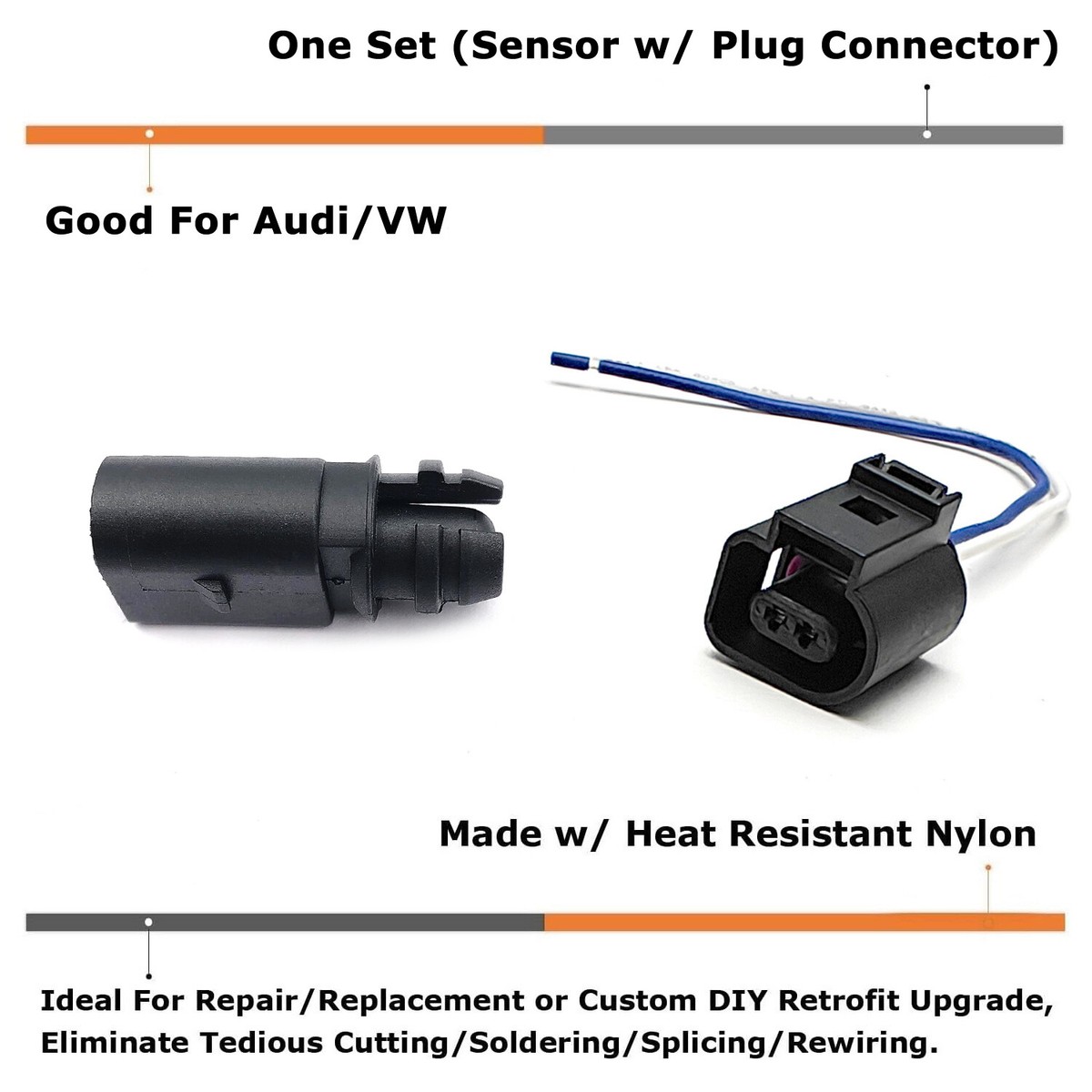 Ambient Air Temperature Sensor With Connector For Audi & Volkswagen (2001-2019)