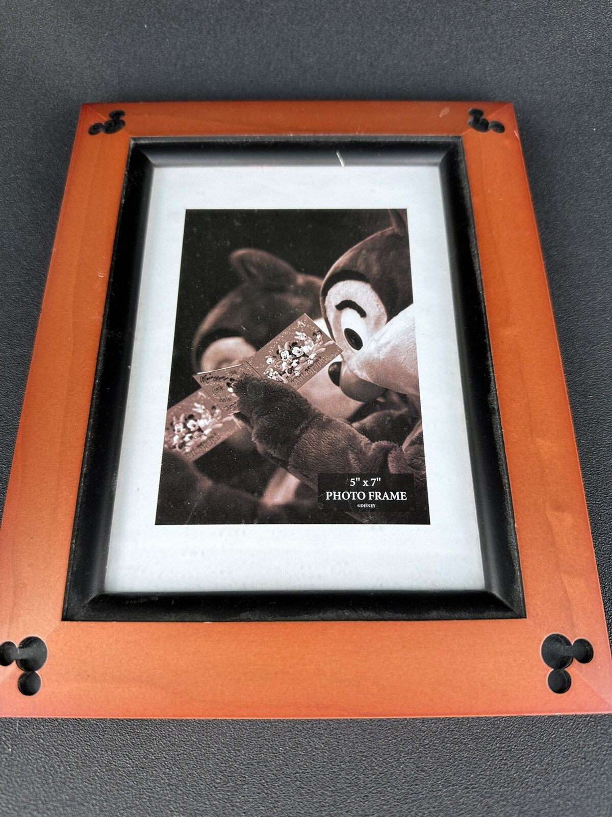 Vintage wood Mickey Mouse ear  Cut Out 5 x 7 frame