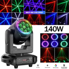 150W LED Moving Head Light 6 Bee Eyes DMX RGBW Laser Beam DJ Stage Xmas Lighting