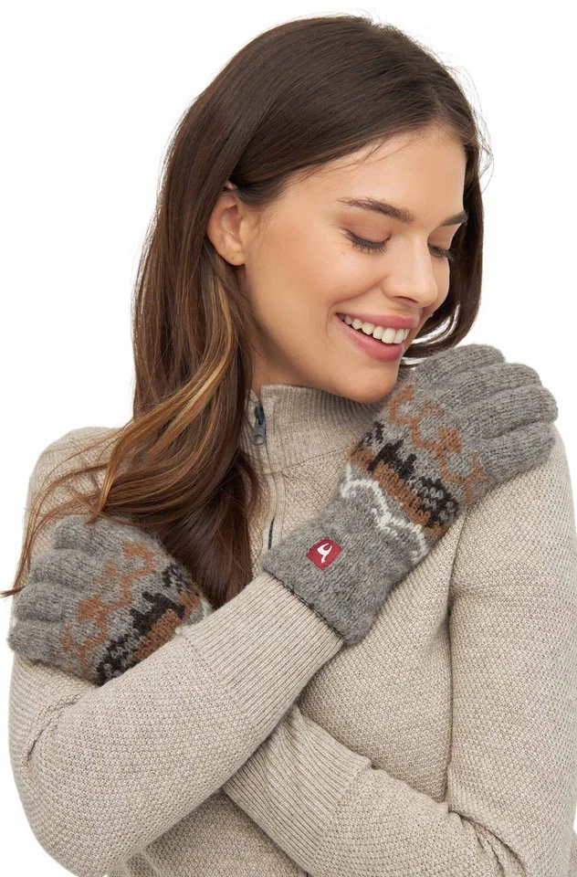 Alpaka Fingerhandschuhe NATURA aus 100% Alpaka Superfine Öko - Bild 2 von 4