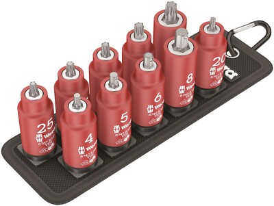 Wera 8767 B VDE HF Belt B VDE 1 Zyklop TORX   Socket Set 3/8'' Drive 05004930001