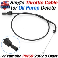 Single Throttle Cable For Yamaha PW50 Y-Zinger Oil Pump Delete 2002 and Older US