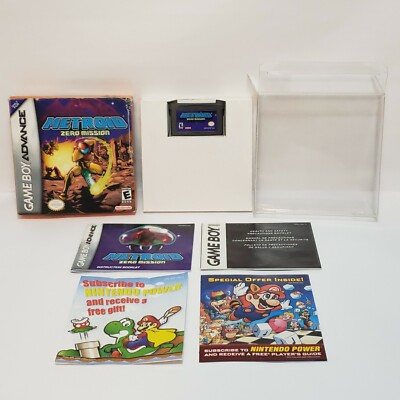 Metroid: Zero Mission GBA (Nintendo Game Boy Advance, 2004) Complete Tested CIB