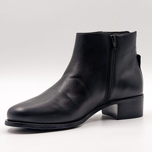 David Tate Women Voyage Wide Office Dressy Black Calfskin Leather Size 12W - Picture 4 of 9