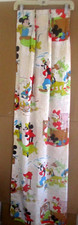 Vintage Disney Pleated Curtain Panel Mickey Minnie Pluto Goofy 44"x 60"