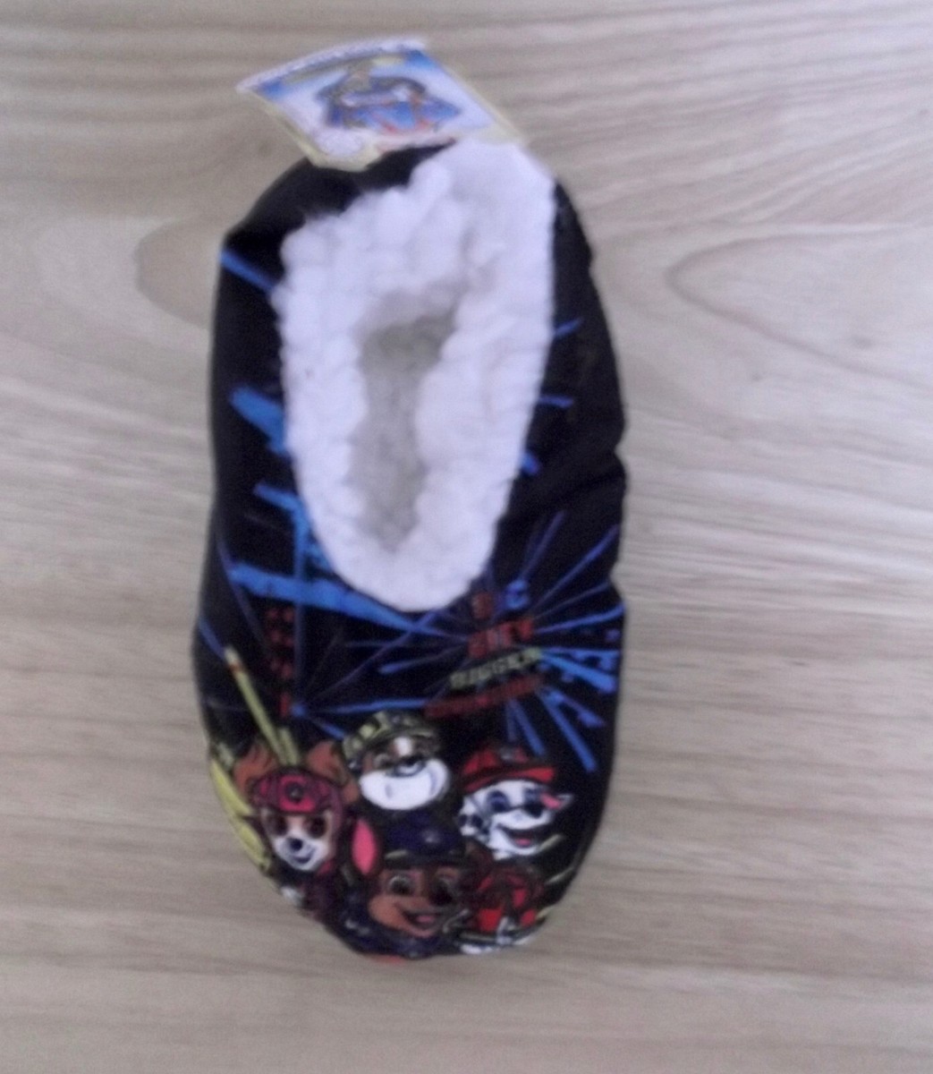 BOYS TODDLER PAW PATROL BABBA SLIPPERS SIZE 2T-3T SHOE SIZE  NWT