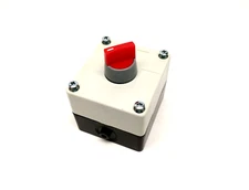 Auspicious Red 2-Position Selector Switch w/ Control Station Enclosure 120V 6A