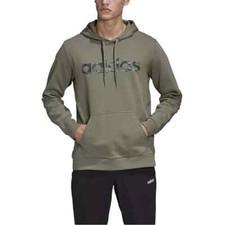New Adidas Mens Small Originals Camo Logo Hoodie Green Sweatshirt FM0219