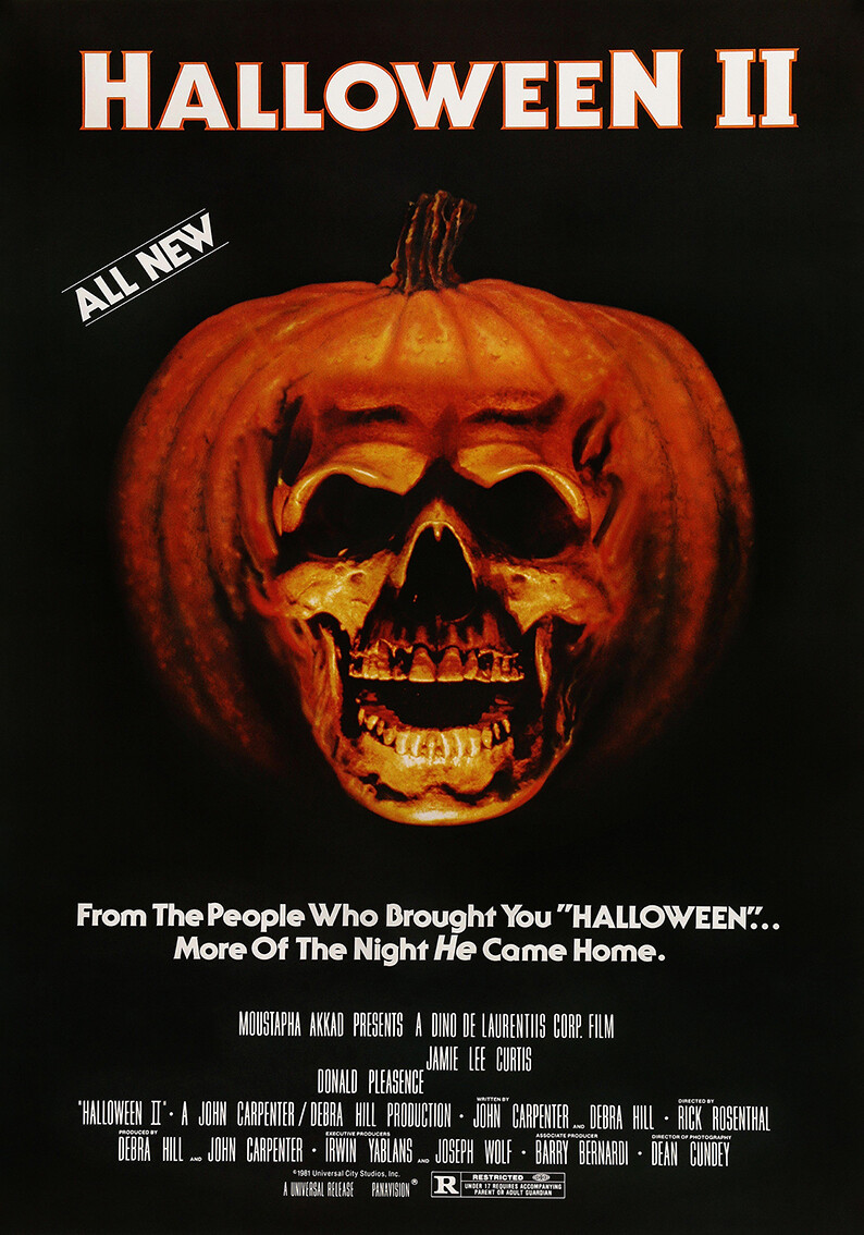 Halloween II (1981) Póster de película CARTEL #333