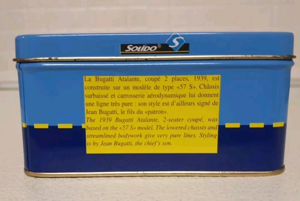  1/43 SOLIDO ELEGANCE BUGATTI ATLANTE #1939# RARO.NO VITESSE PROGETTO K BURAGO  - Immagine 4 di 4