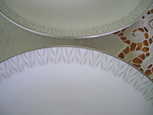Vintage Mikasa Fine China JUEGO INTELIGENTE 6 1/2" Platos 0310 Japón ~ Juego de 4 ~ - Imagen 3 de 7