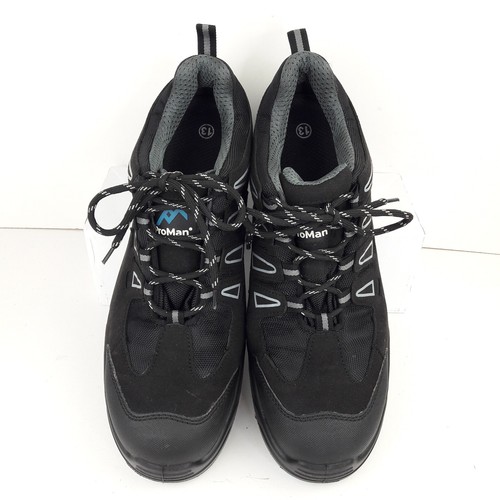 Rock Fall Mens Shoes UK 13 Black Grey Bridgeport PM4040 Safety Work Shoes - Picture 8 of 15