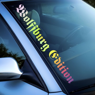 Slick oil Wolfsburg Edition Auto Aufkleber Hologram Tuningsticker 55cm Kulturgut