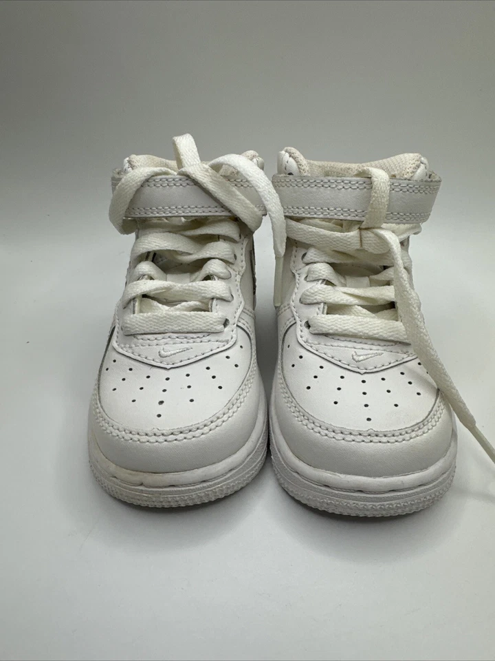 Nike Air Force 1 Mid LE (TD) Triple Blanco 07 Niño Pequeño Talla 5.5C Nuevo en caja Foto 3 de 4