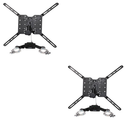 2 TV Bracket Clamp 32'' to 80''  w/ Vesa Mounting Bracket for 12'' Bolt Truss/Stand