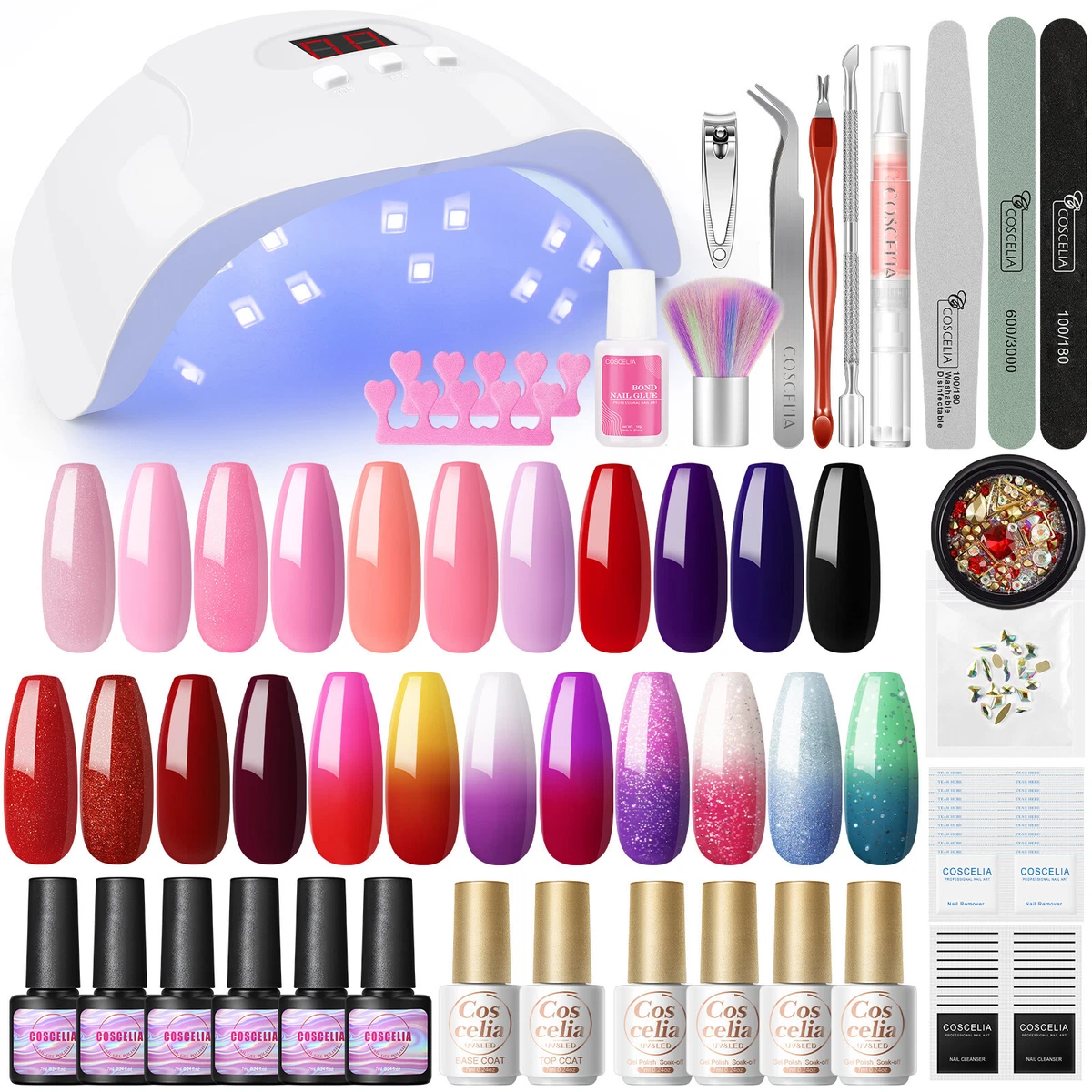 Buy NOY Quick Dry 100% Super Long Lasting Nail Polish Combo Set of 12  Purple, Orange Red, Radium Green, Carrot Pink, Blue, Peach, Yellow, Black,  White, Sky Blue (Pack of 12) Online