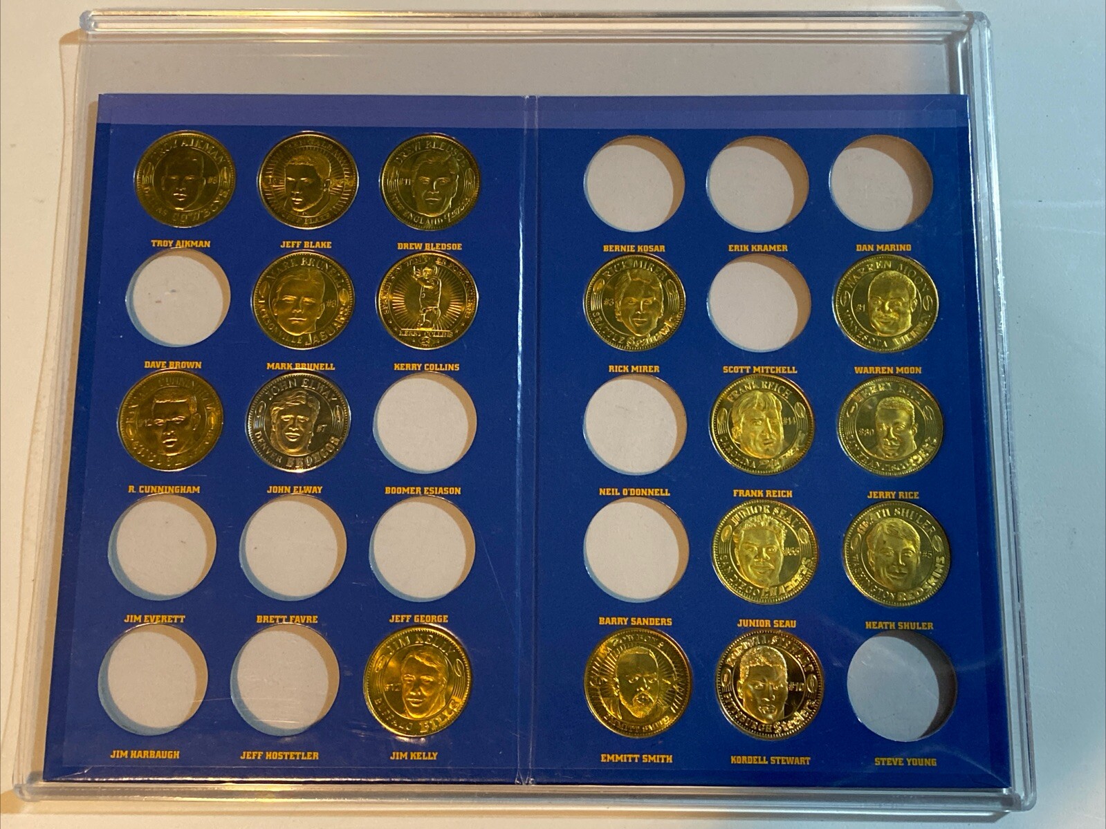 Pinnacle NFL Mint Collection Football Lot 16 Coins Tokens John Elway ...